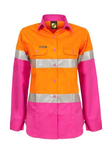 Picture of WorkCraft, Ladies L/S Vented Shirt